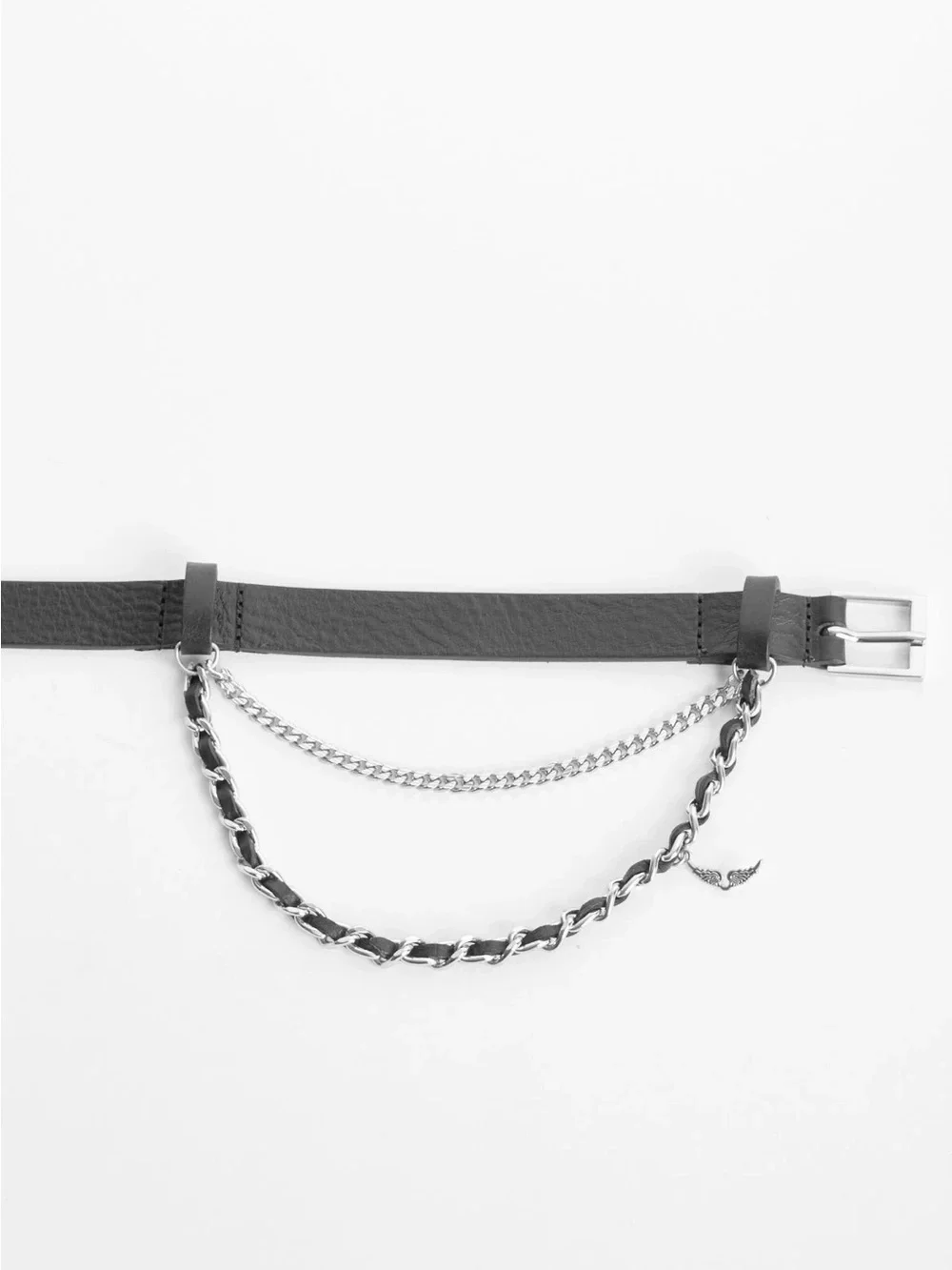 Zadig & Voltaire Rock Chain Belt Leather Belt